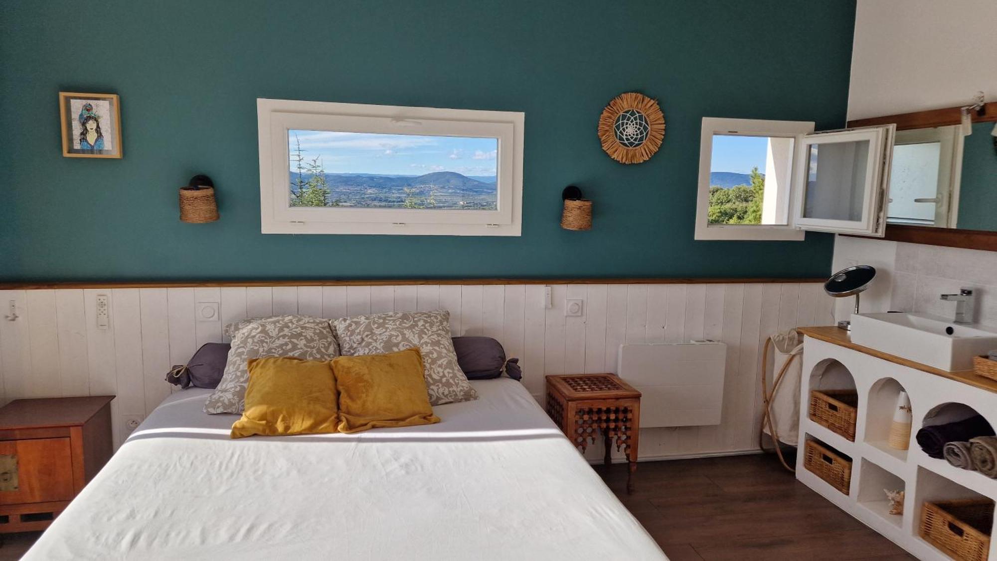 ברז'אק Reve D'Escapade Chambre Avec Vue Sublime Sur Les Cevennes Ardechoises מראה חיצוני תמונה