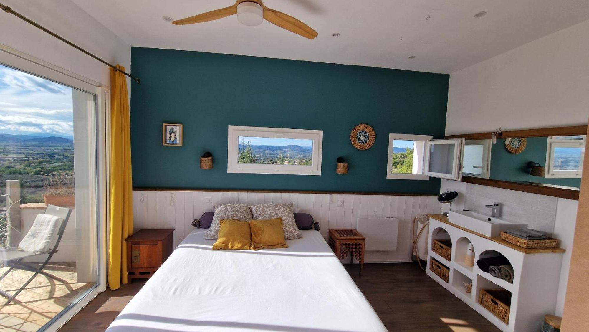 ברז'אק Reve D'Escapade Chambre Avec Vue Sublime Sur Les Cevennes Ardechoises מראה חיצוני תמונה